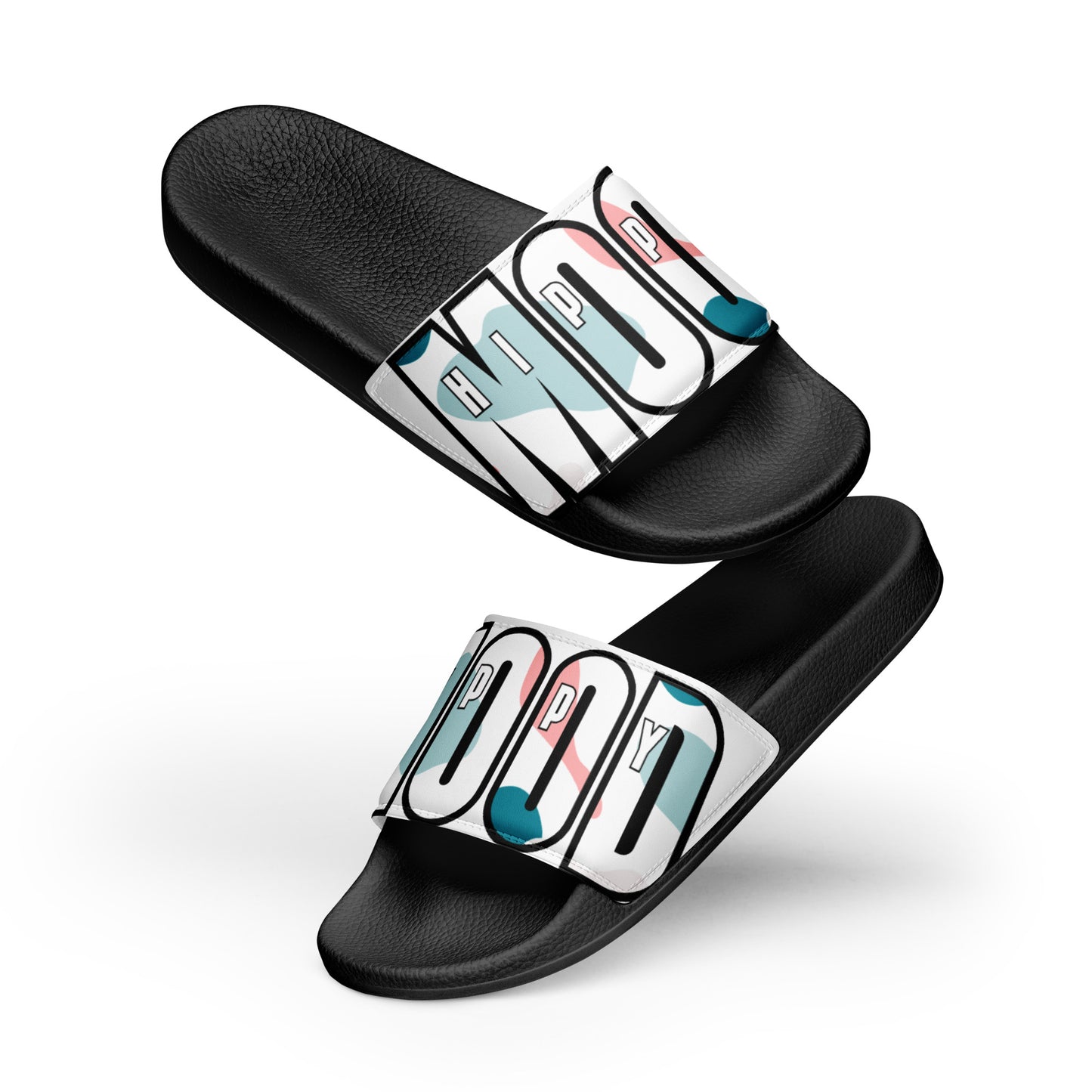 Pink & Blue Camo Style Print | Women's slides