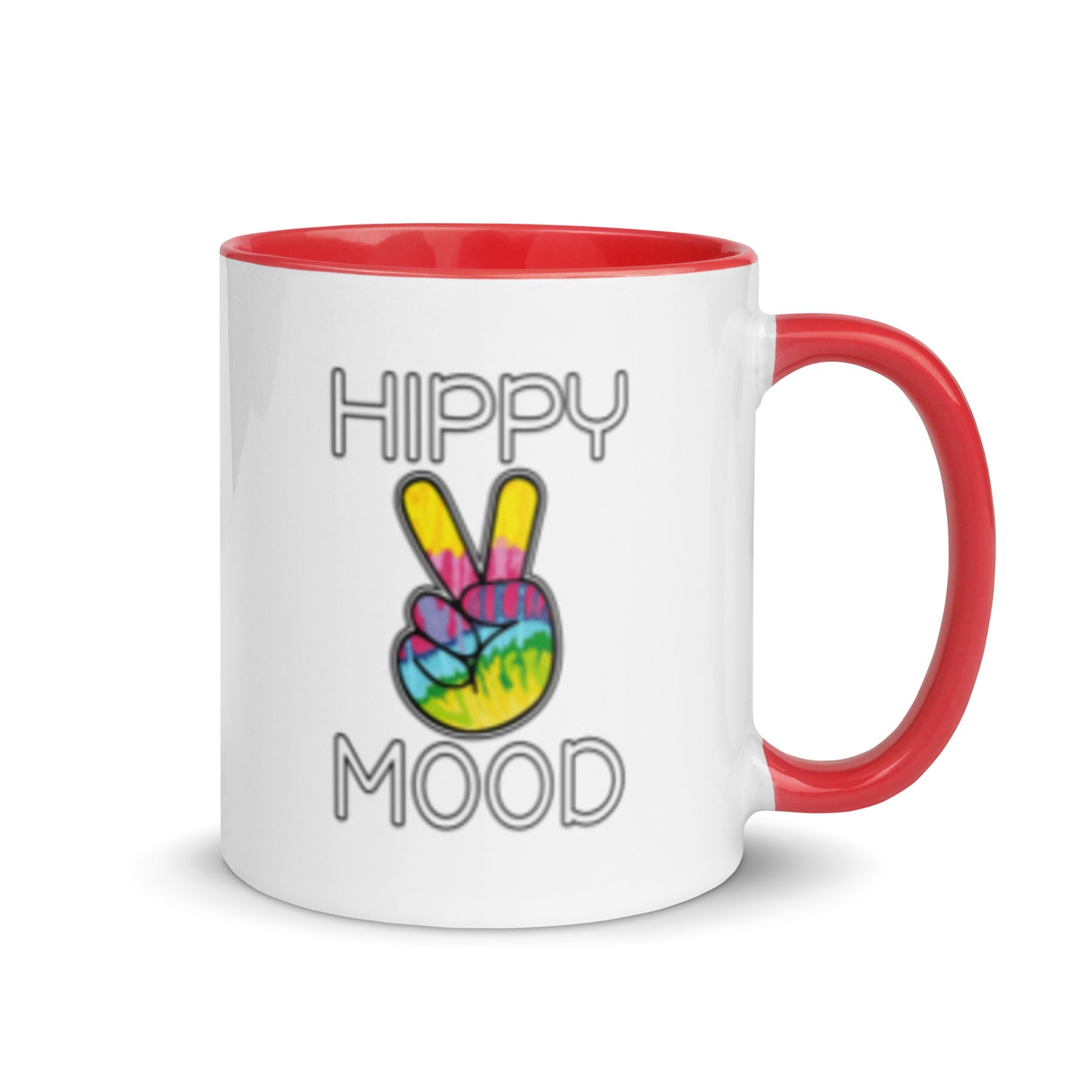 Hippy Mood Mug with Color Inside